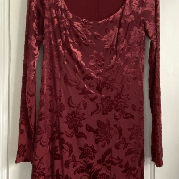 Free People Lotta Love Velvet Slip Mini Dress Lined small - Picture 2 of 12